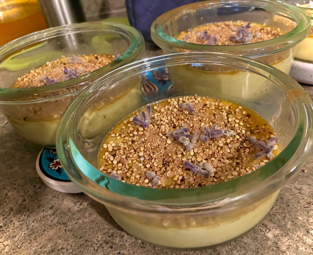 Honey-Toasted Quinoa Pot De Creme